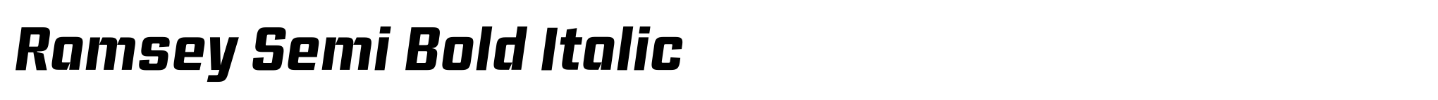 Ramsey Semi Bold Italic image